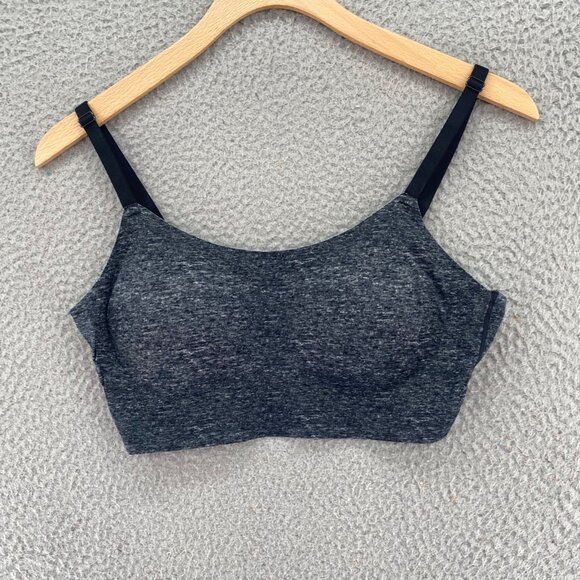 Soma Sports Bra Womens Medium Gray Heather Adjustable Strap Stretch Activewear - Picture 1 of 9